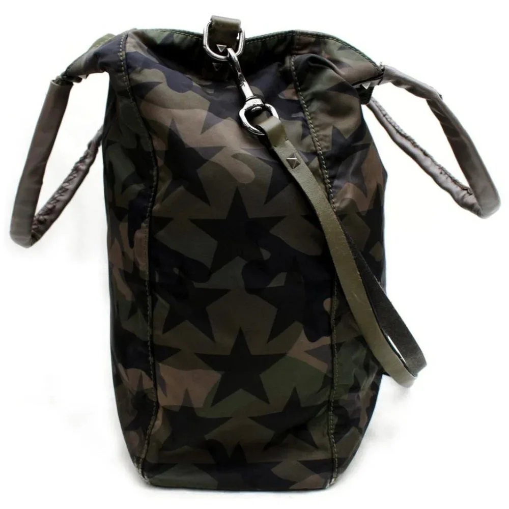 Valentino Camouflage Star Rockstud 2way Tote